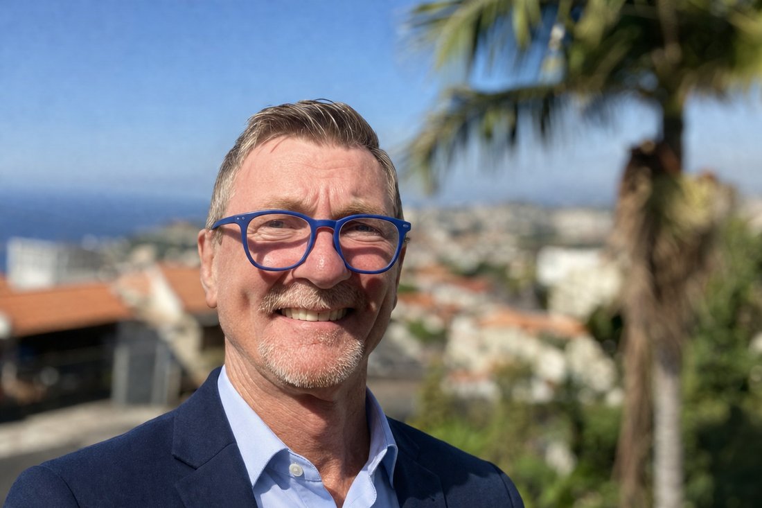 Robin Philip in Funchal, Madeira, where he lives and works